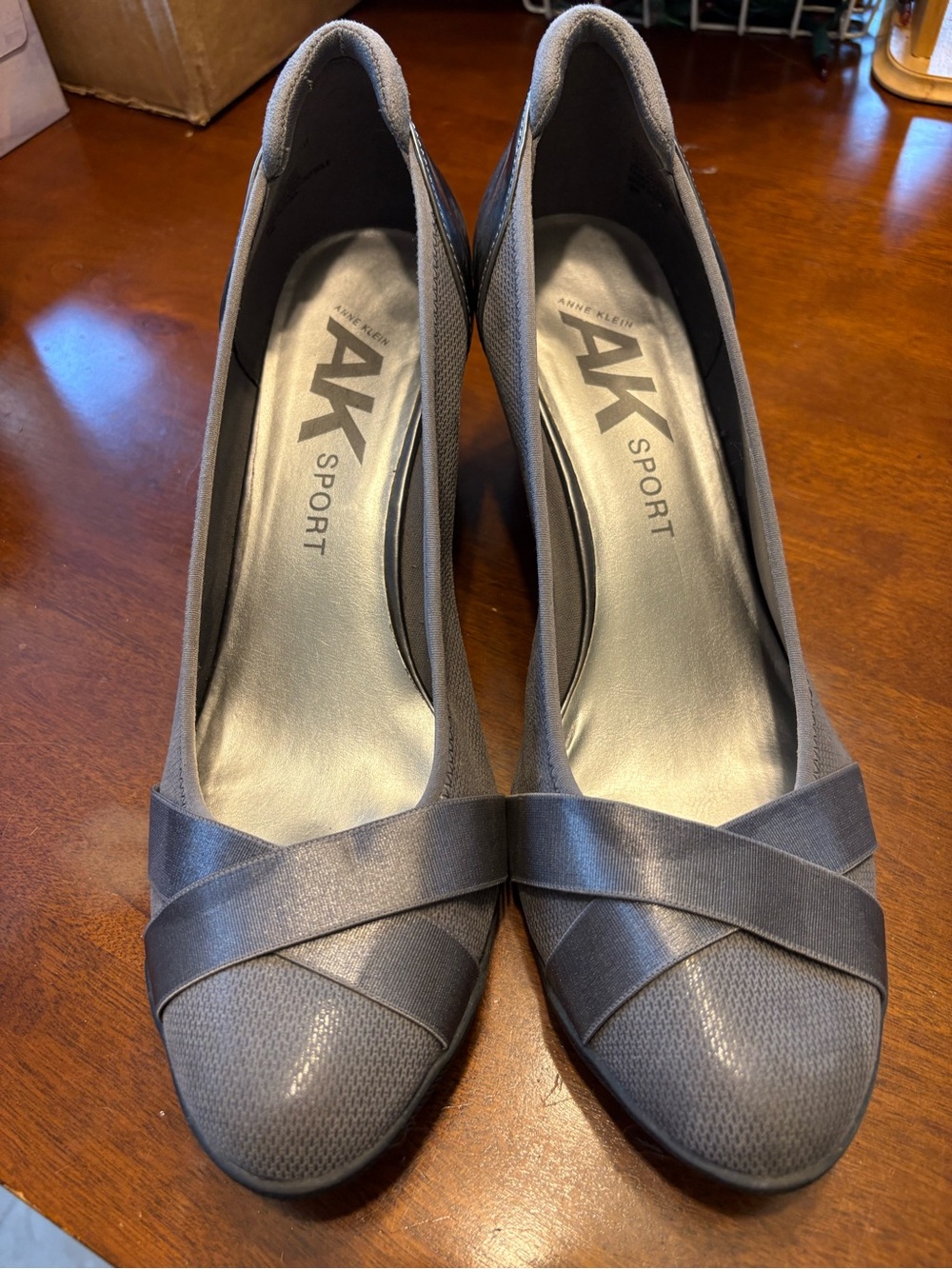 Anne Klein Sport Gray Wedges